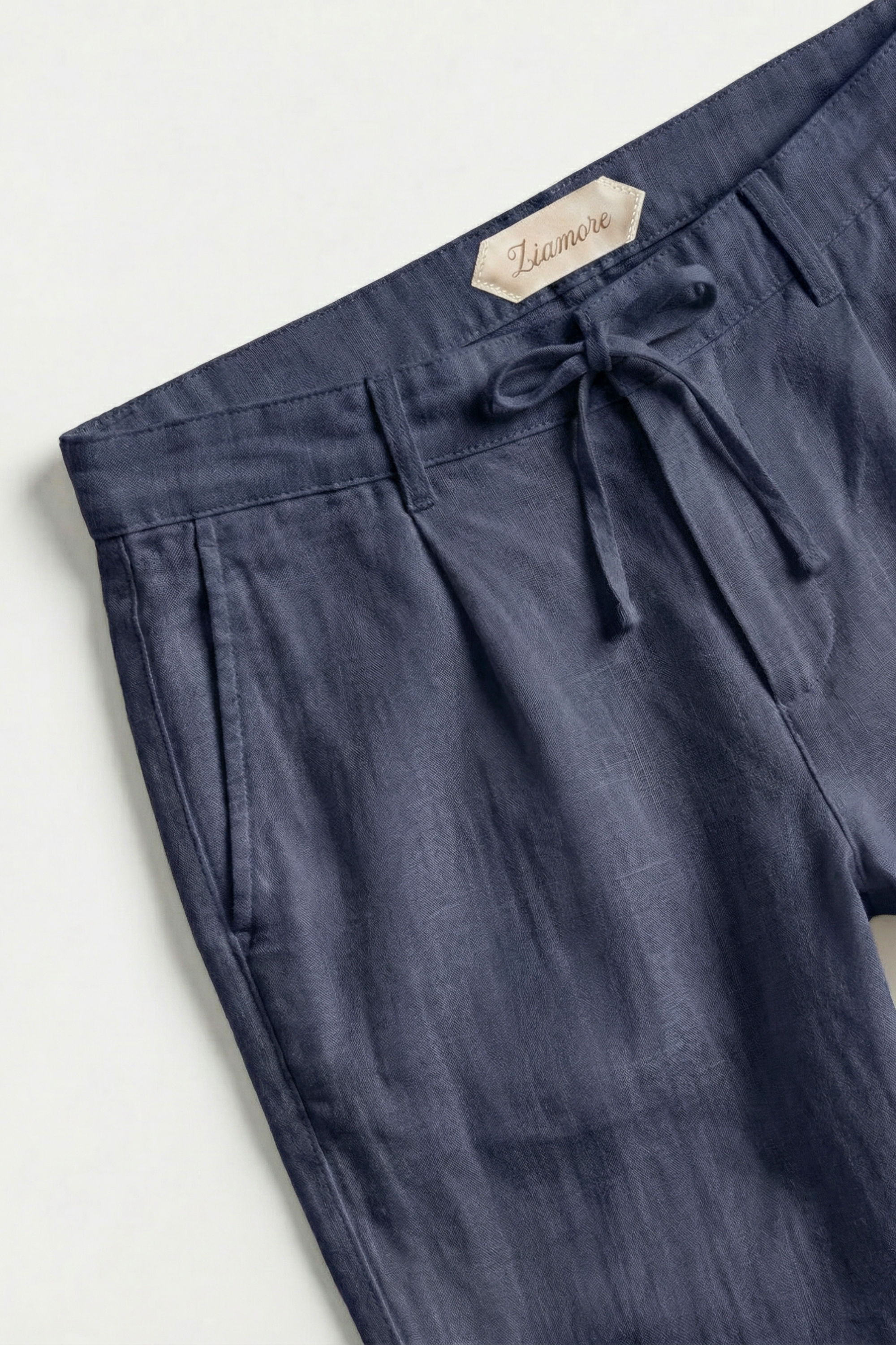 Amalfi Linen Trousers Navy