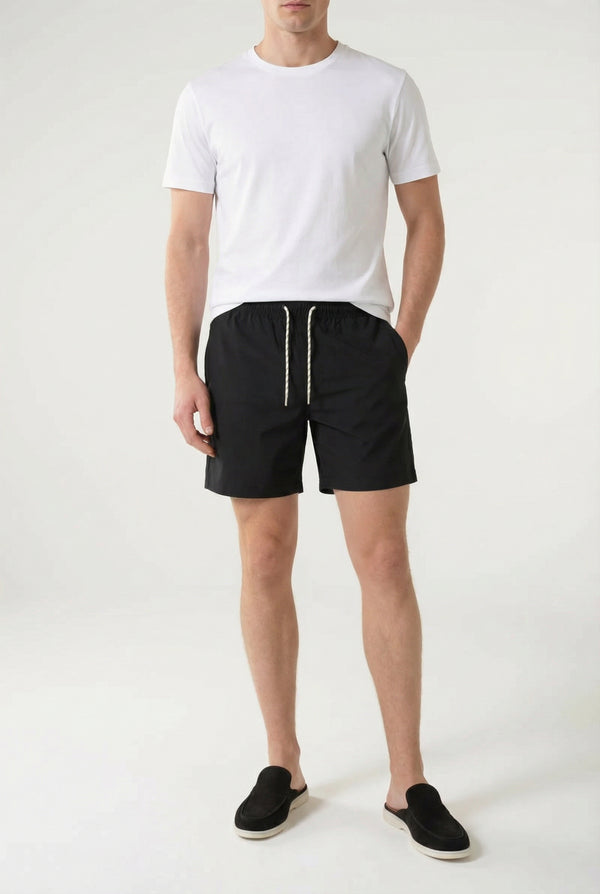 Portofino Nylon Swim Short Black