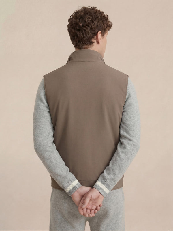 Reversible Resort Body Warmer Ash Grey