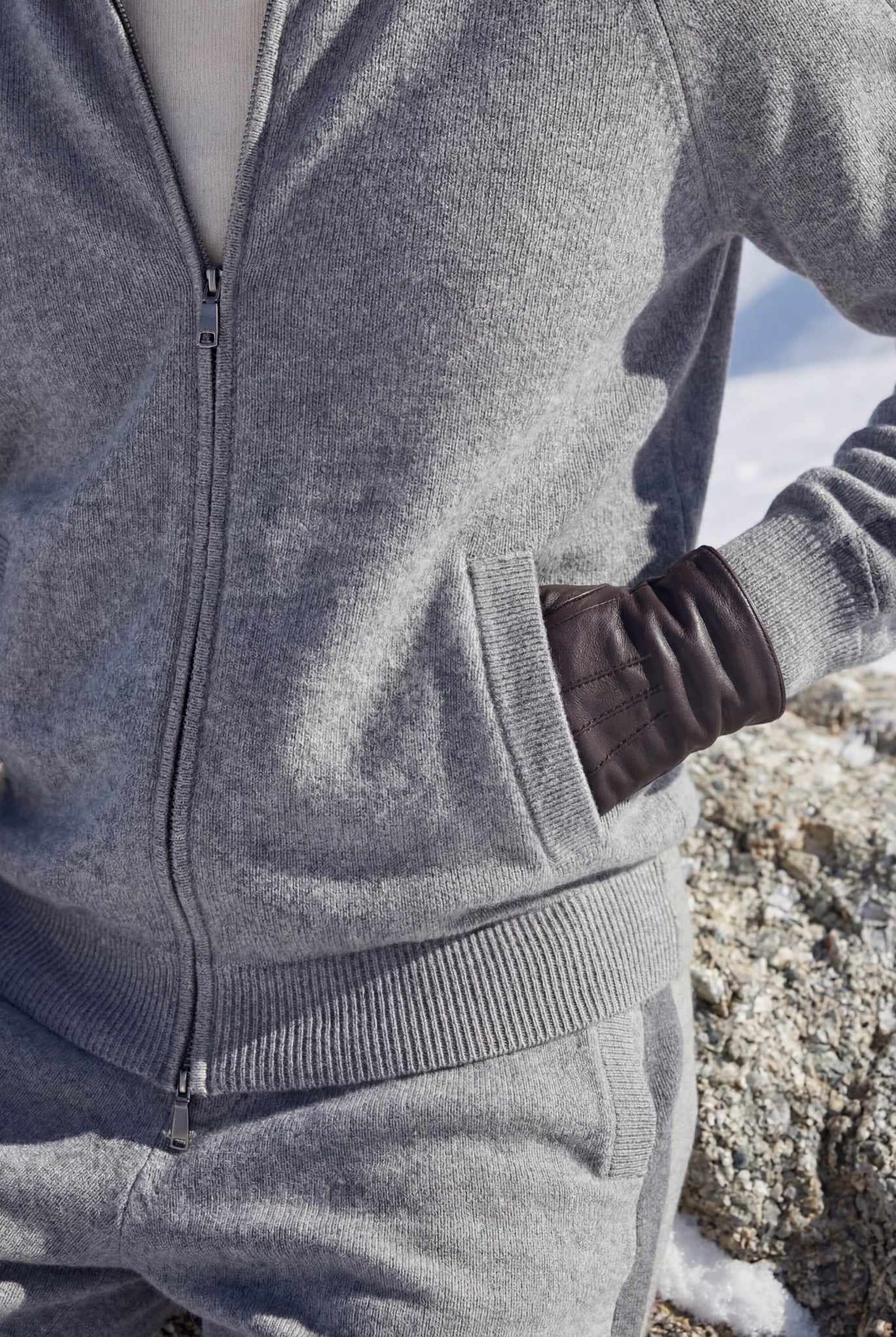 Ziamore Cashmere Tracksuit Grey