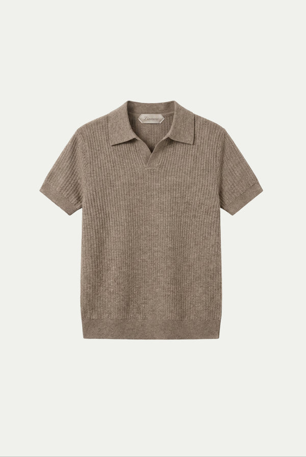 Ravello Knit Polo Taupe
