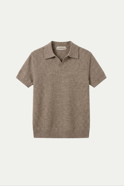 Ravello Knit Polo Taupe
