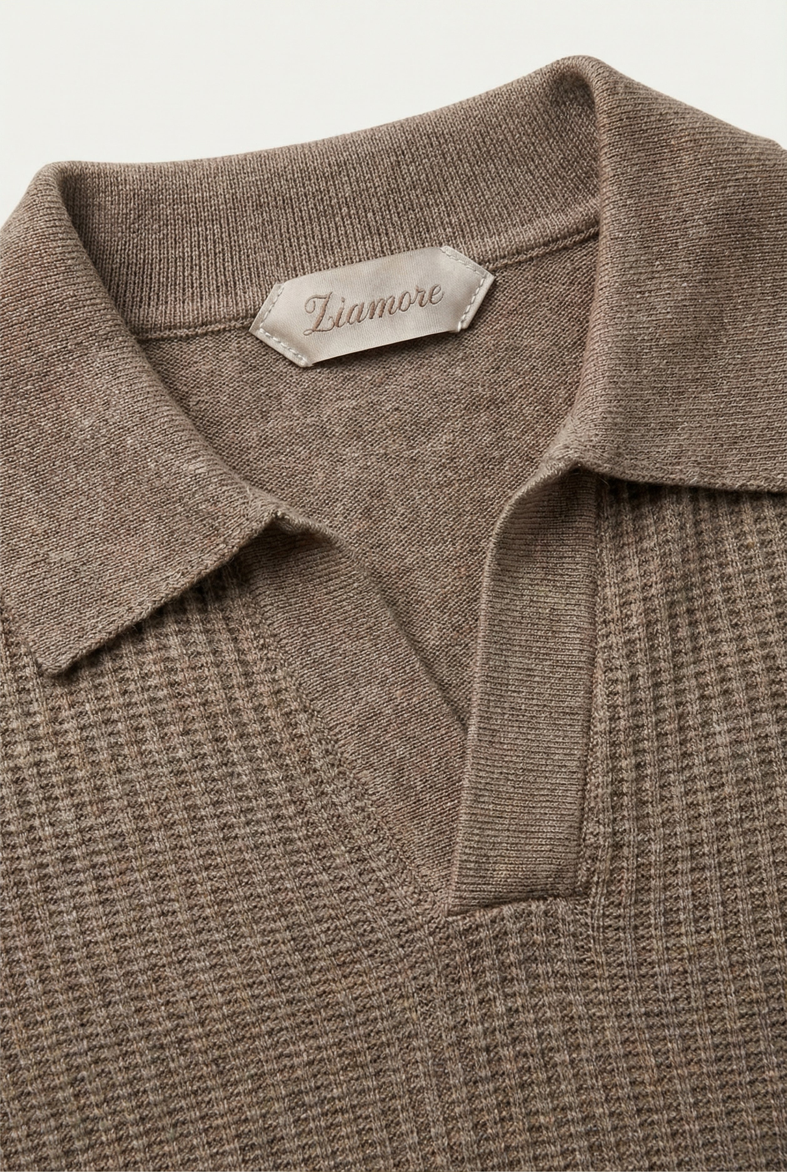 Ravello Knit Polo Taupe