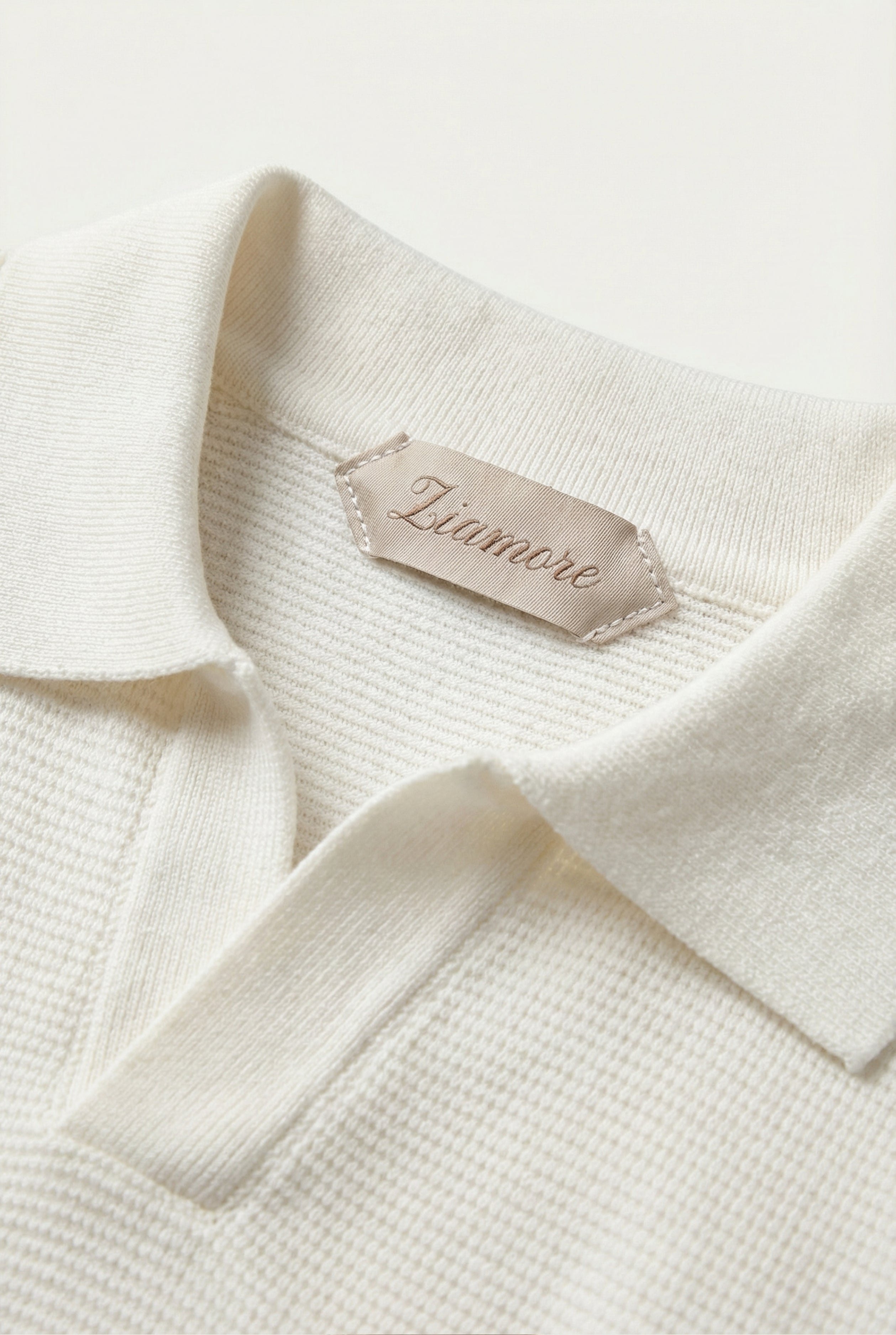 Ravello Knit Polo Cream