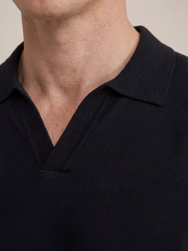 Brera Knit Polo Black