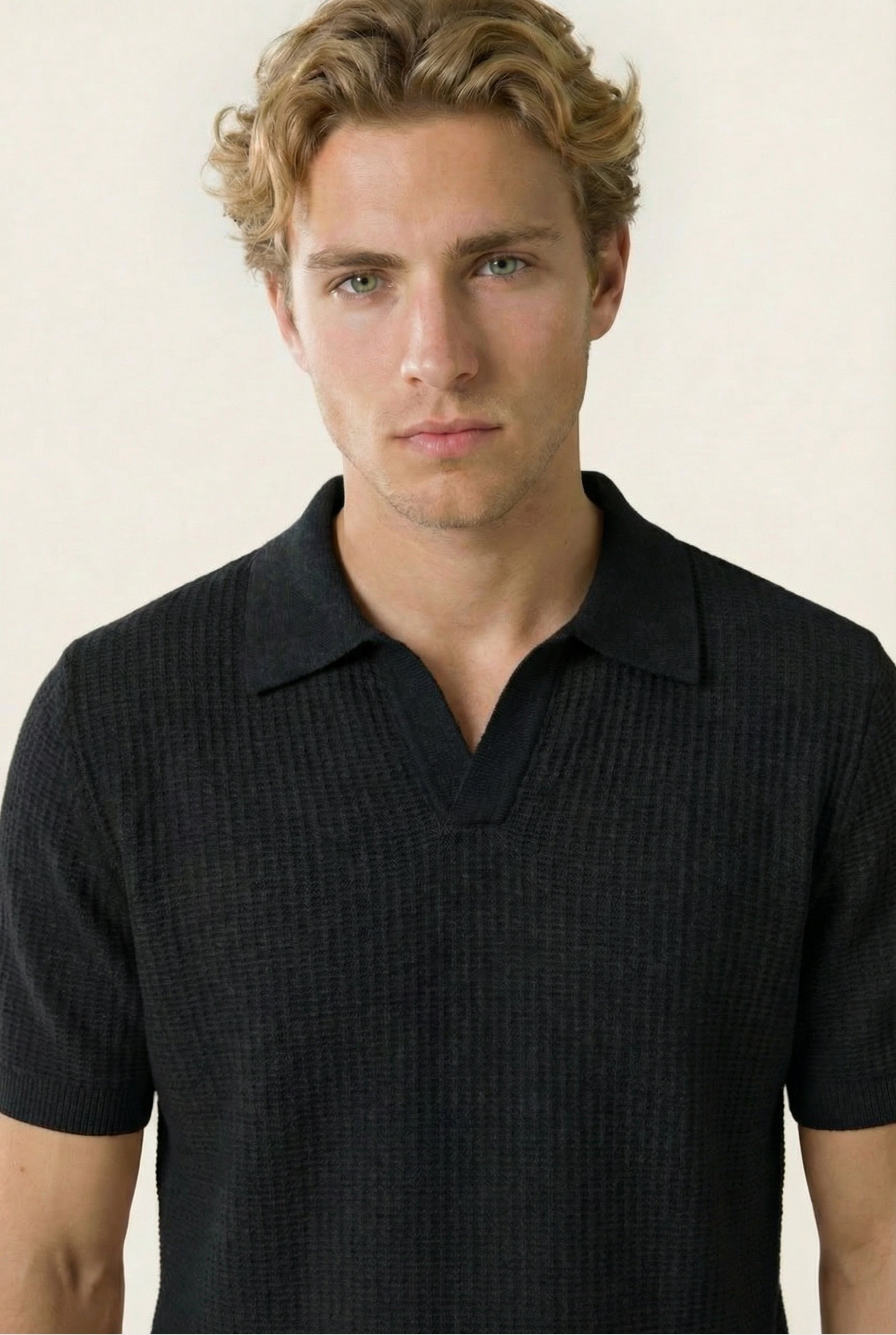 Ravello Knit Polo Forest Green