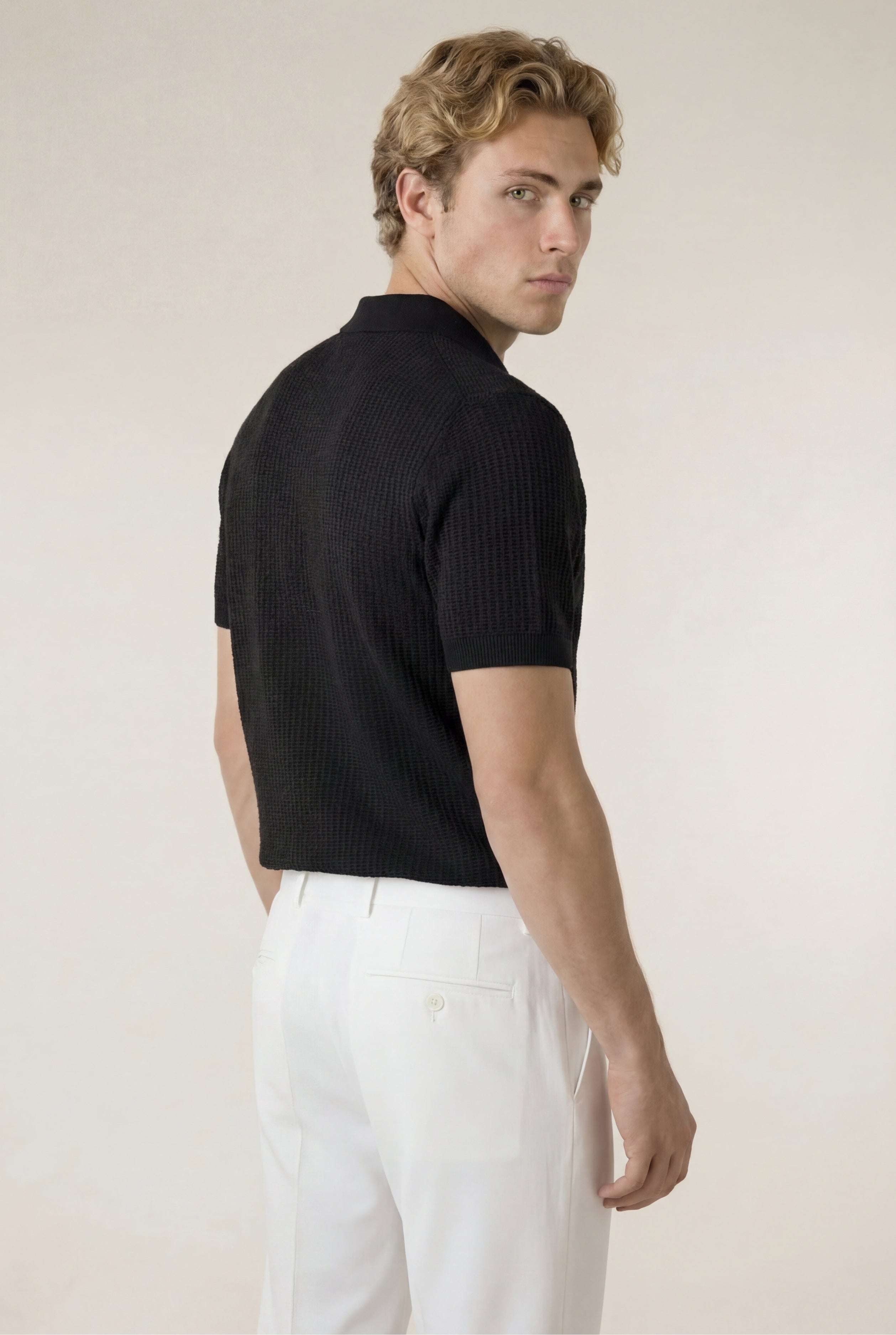 Ravello Knit Polo Forest Green