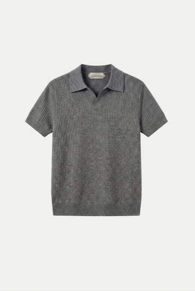 Ravello Knit Polo Grey