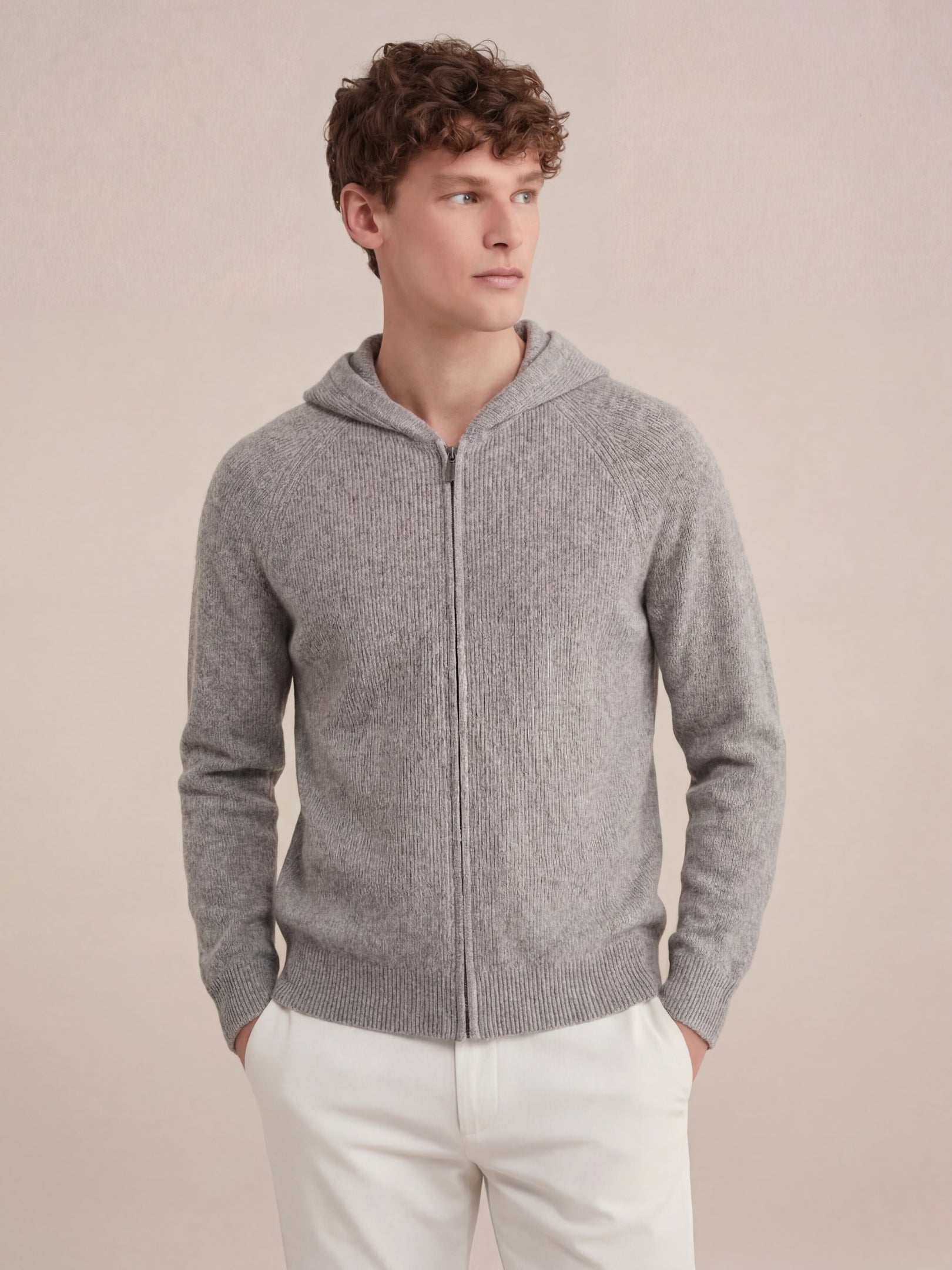 Cortina Knit Hoodie Grey