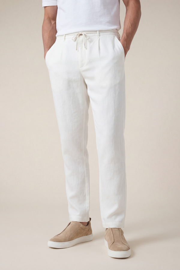 Amalfi Linen Trousers White