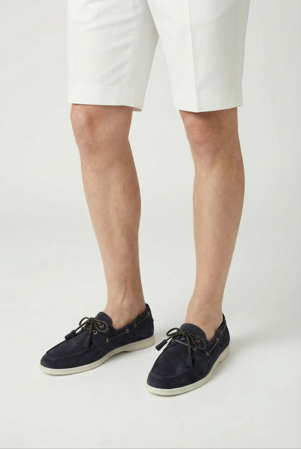 Yacht Walk Suede Loafer Navy