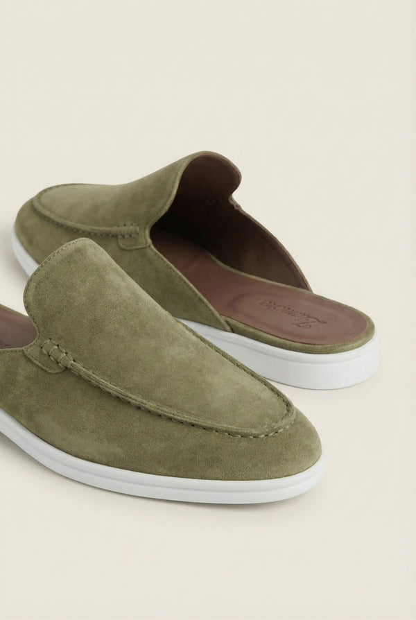 Yacht Suède Mule Olive