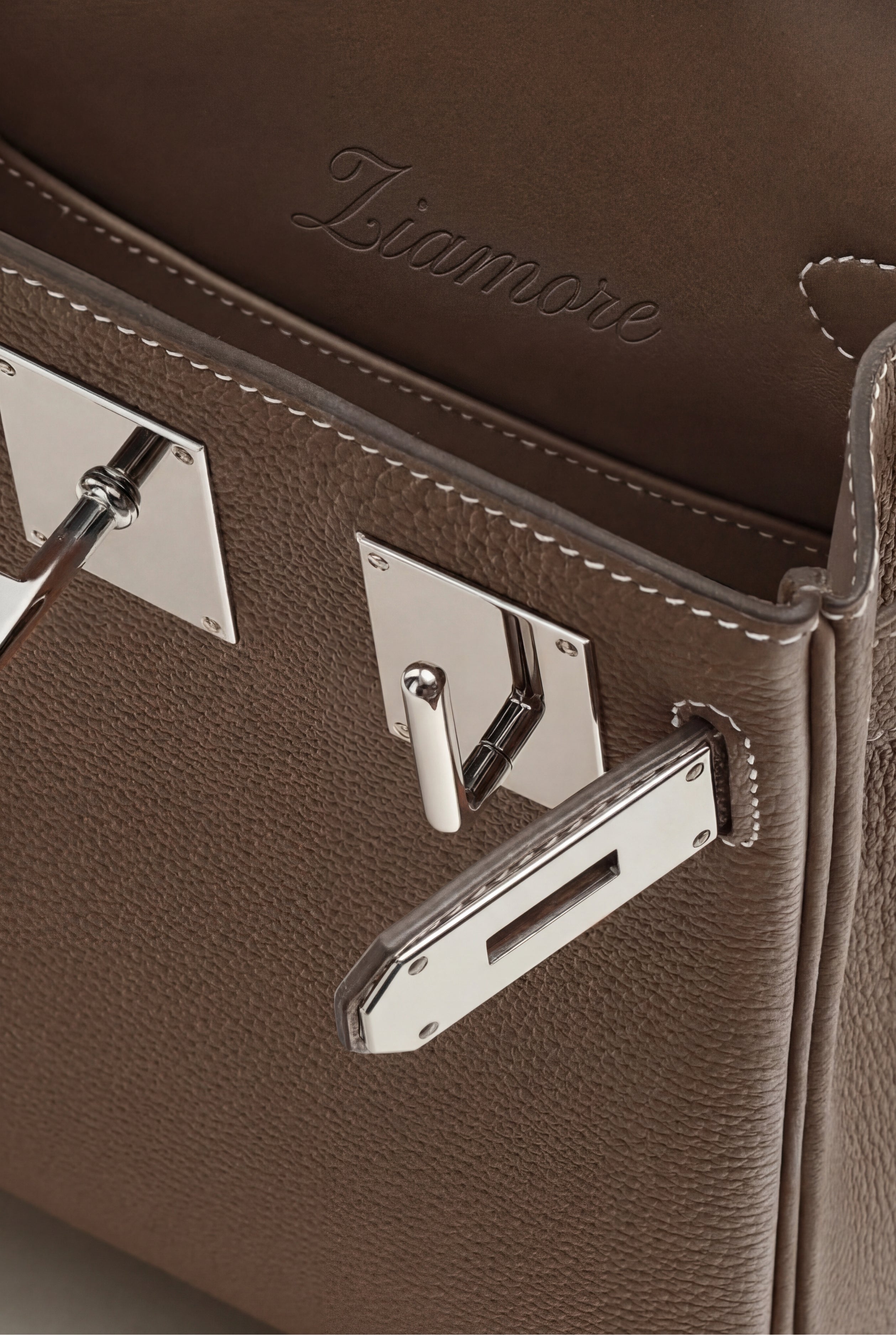 Ziamore Leather Crossbody Taupe