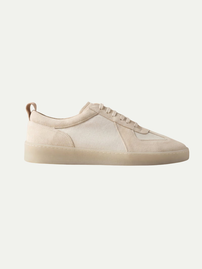 Amalfi Suede Sneaker Army Ecru