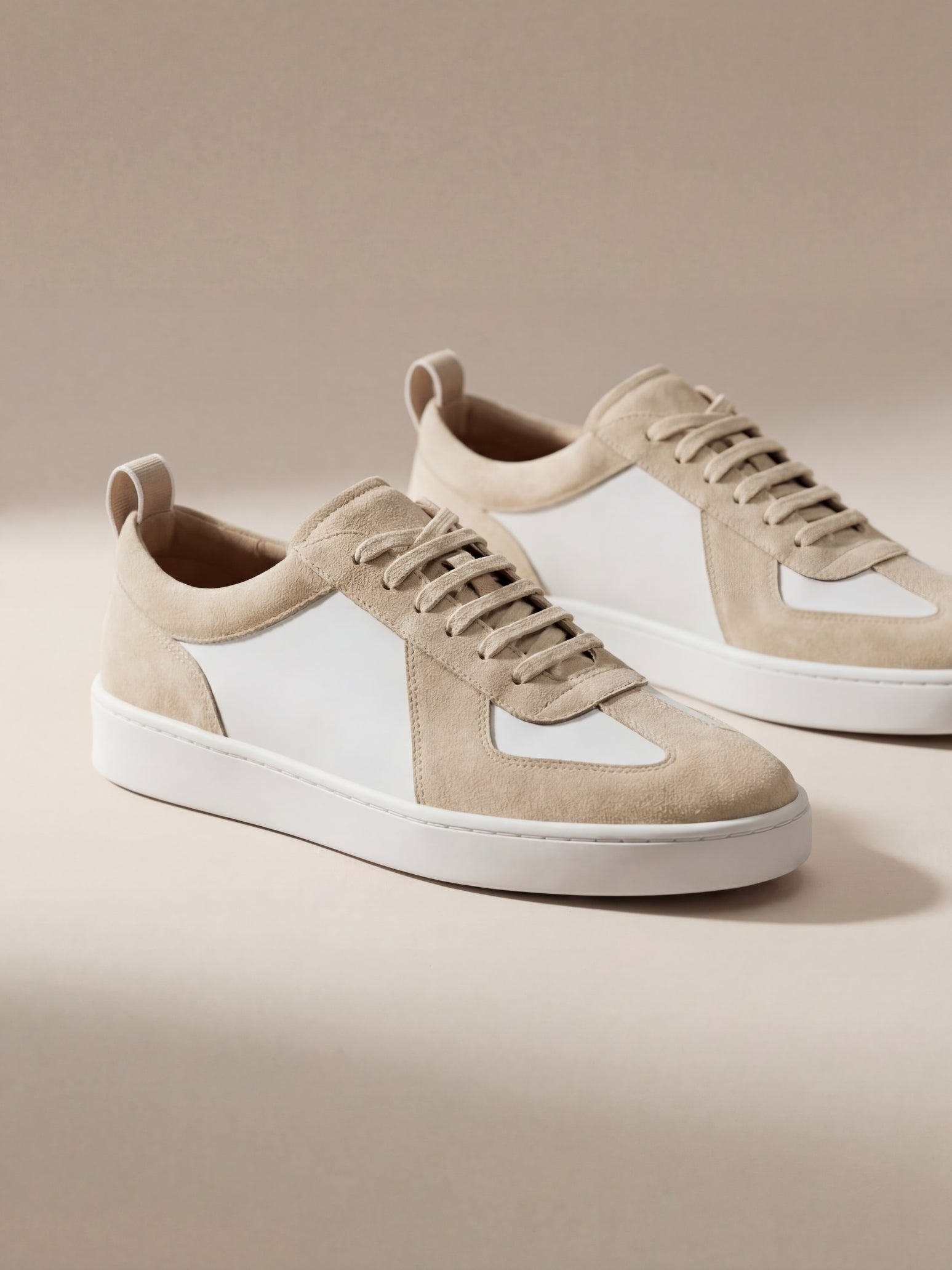 Amalfi Suede Sneaker Army Ecru