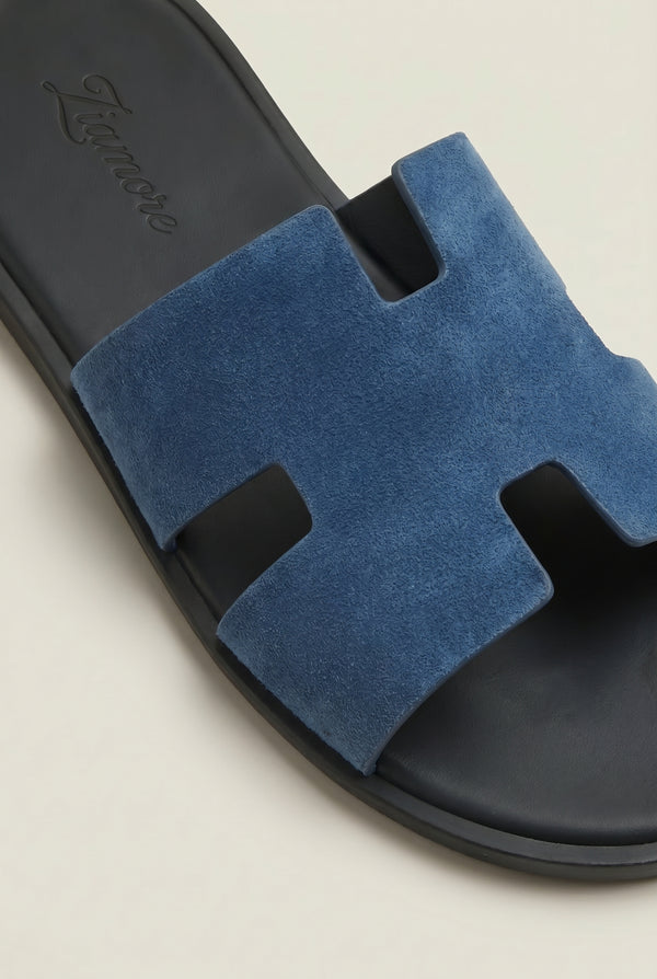 Capri Suède Slide Navy