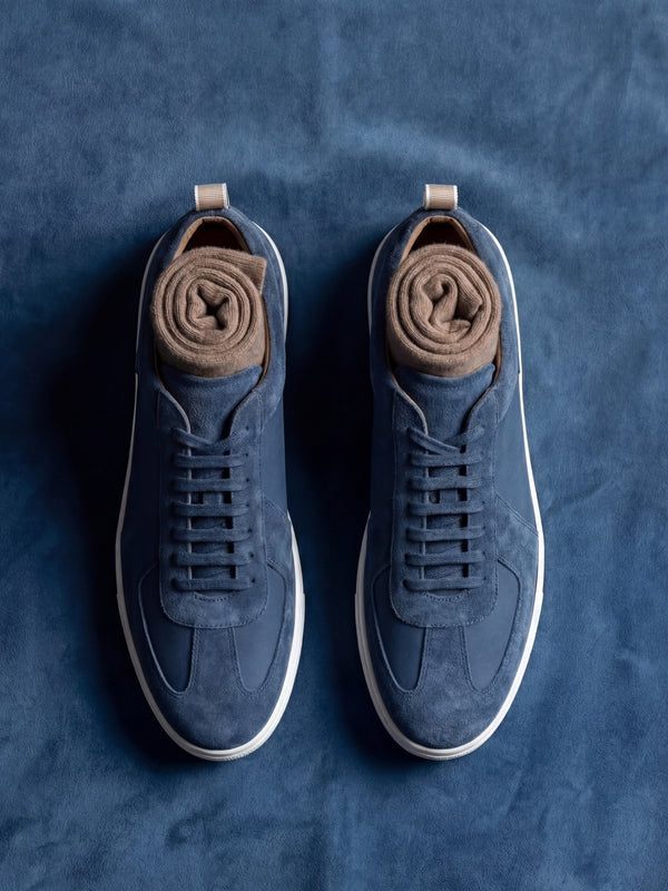 Amalfi Suede Sneaker Army Blue