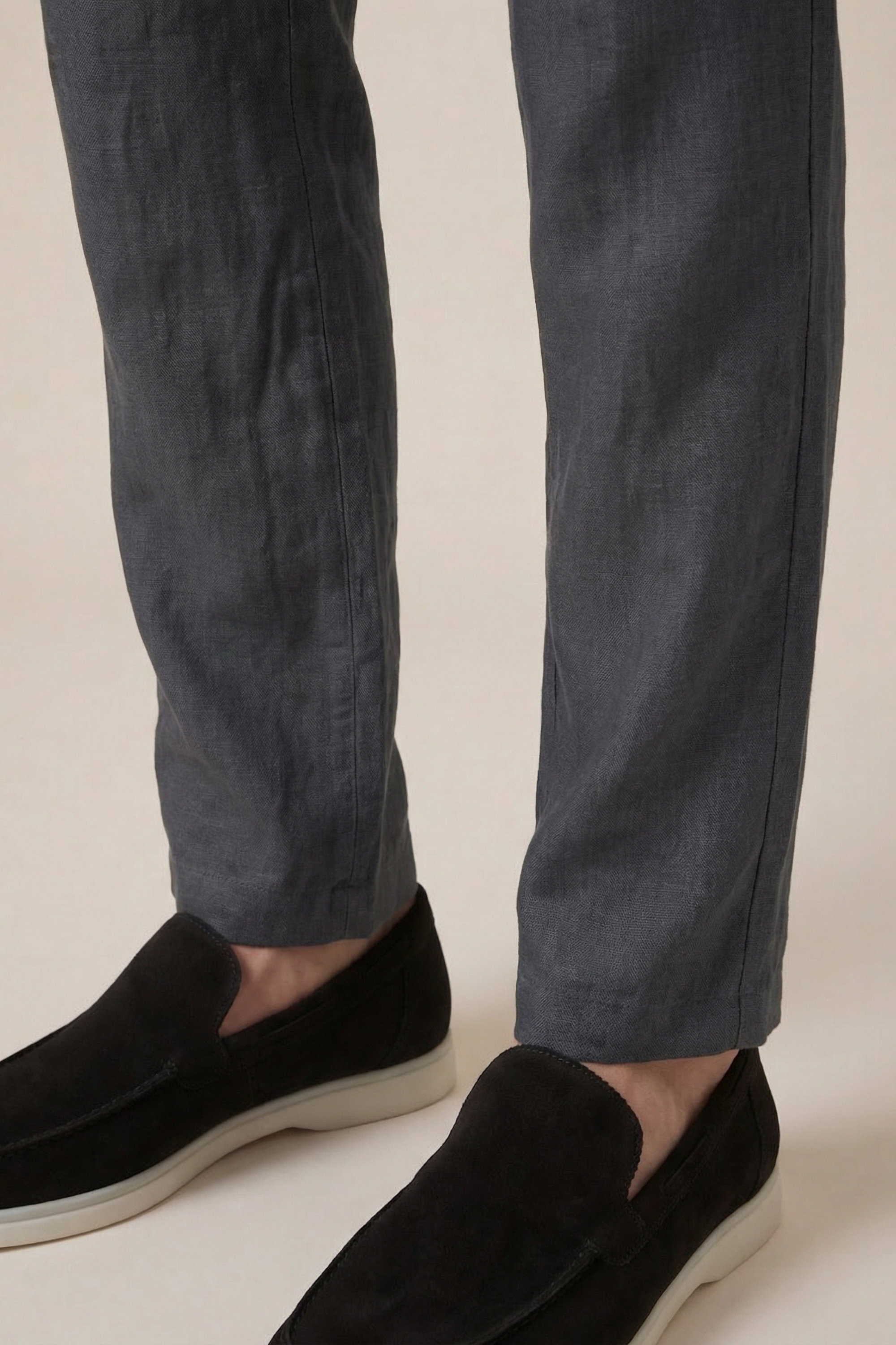 Amalfi Linen Trousers Black