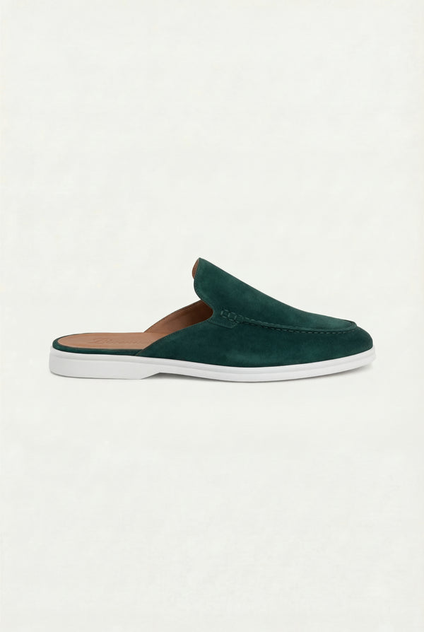 Yacht Suède Mule Forest Green