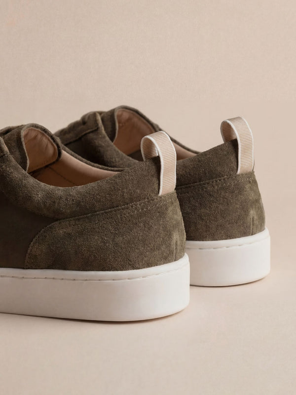 Amalfi Suede Sneaker Army Green