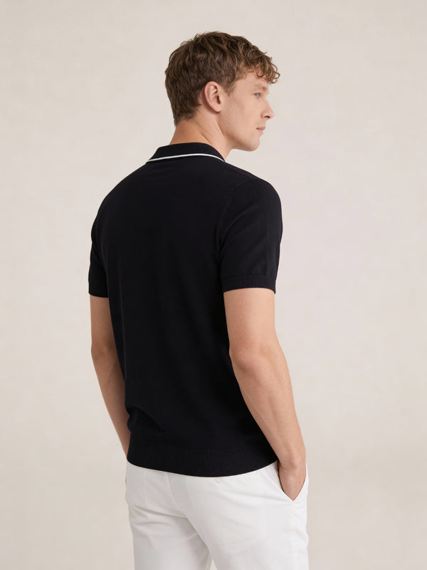 Paraggi Knit Polo Black