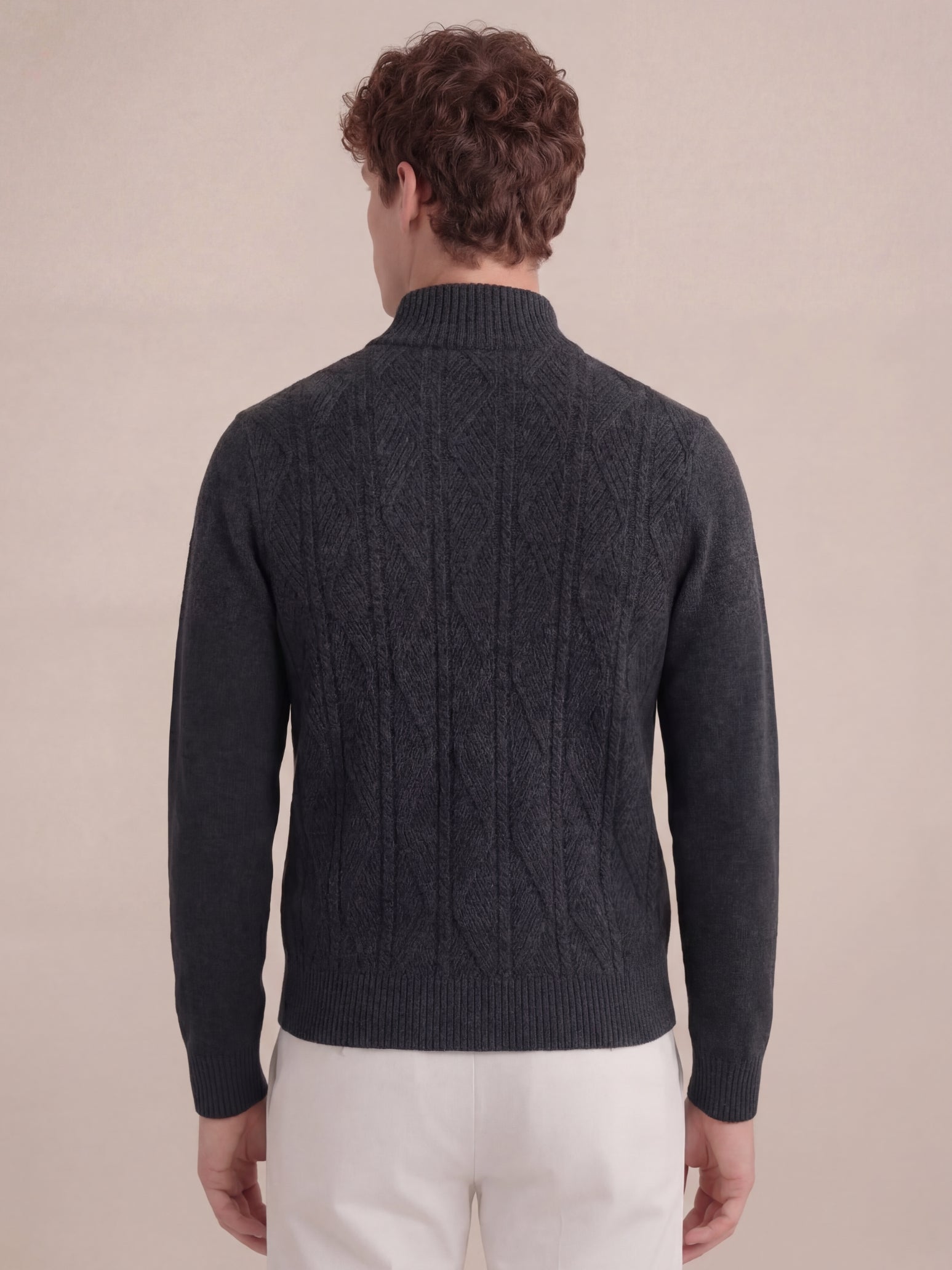 Argentario Half-Zip Knit Dark Grey