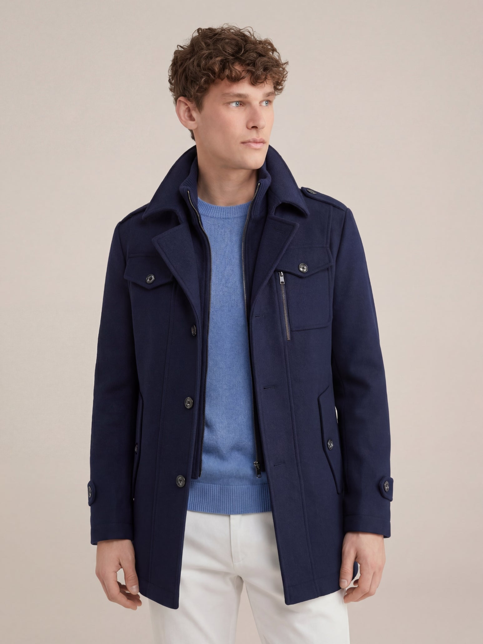 Argentario Travel Coat Navy