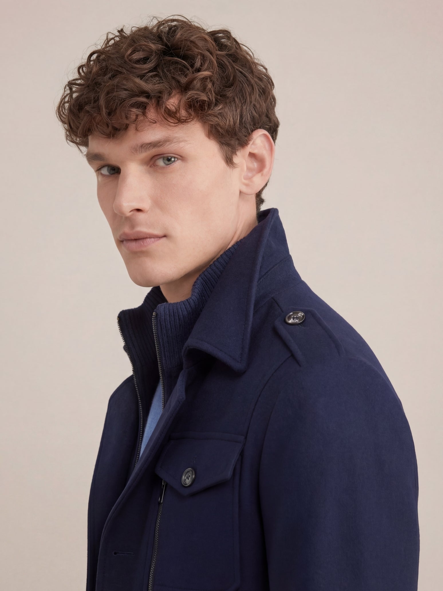 Argentario Travel Coat Navy