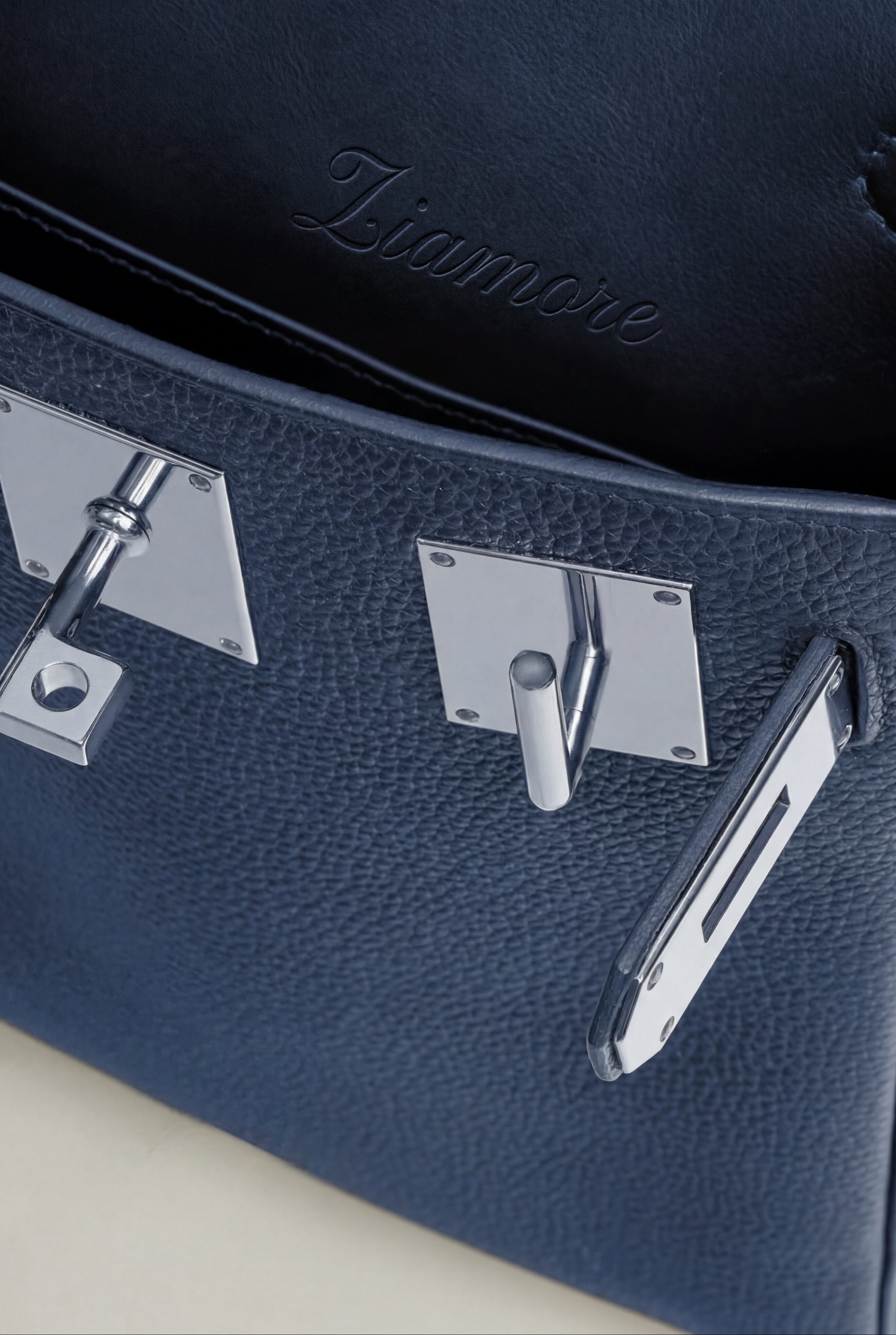 Ziamore Leather Crossbody Navy