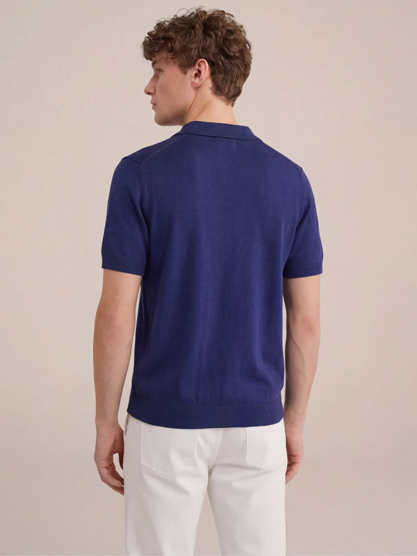 Brera Knit Polo Blue