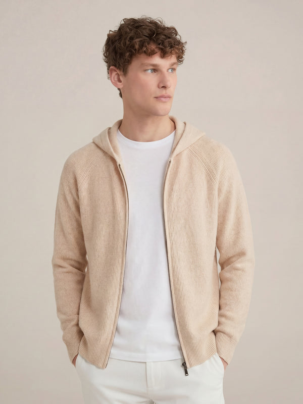 Cortina Knit Hoodie Beige