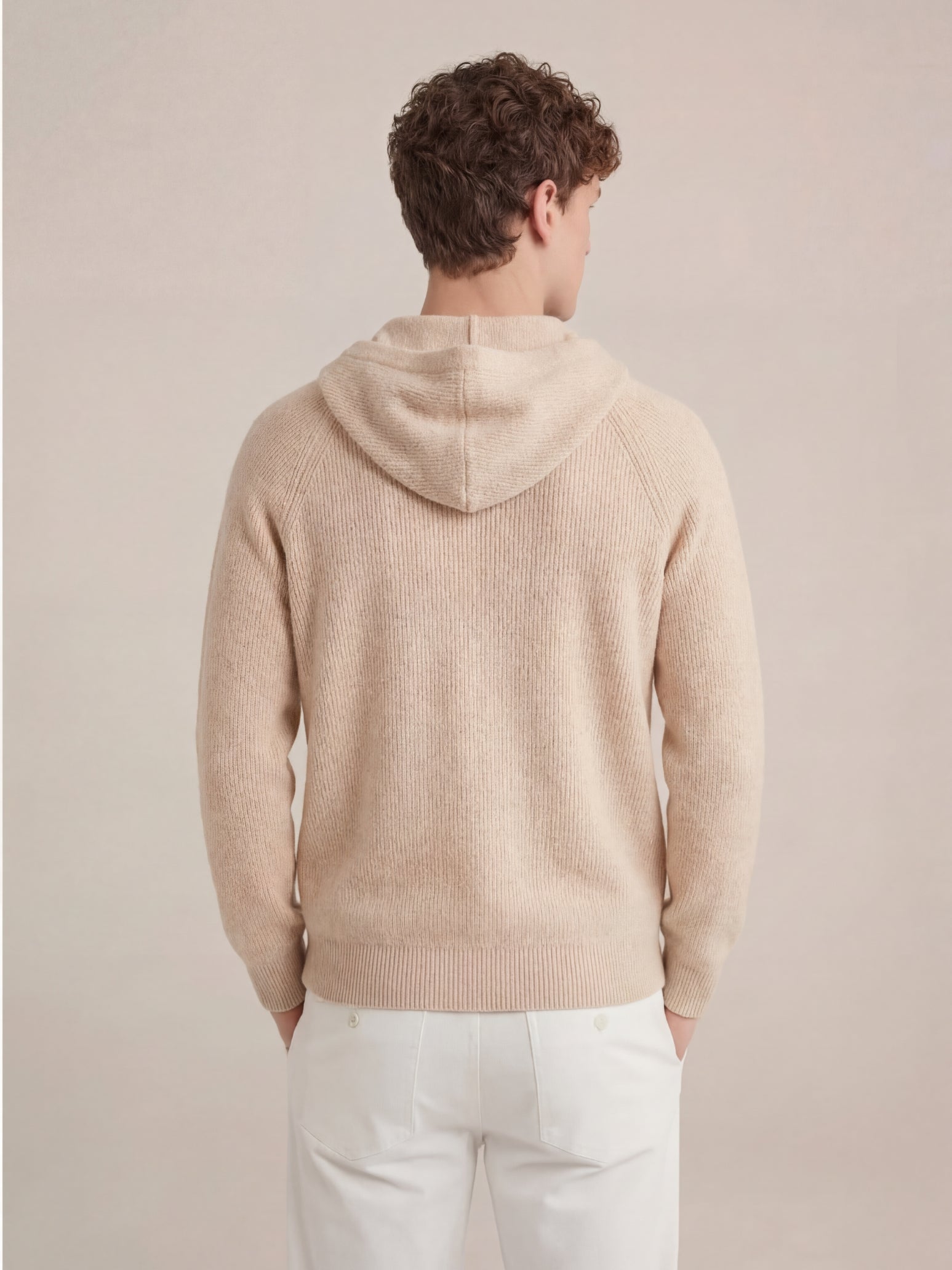 Cortina Knit Hoodie Beige