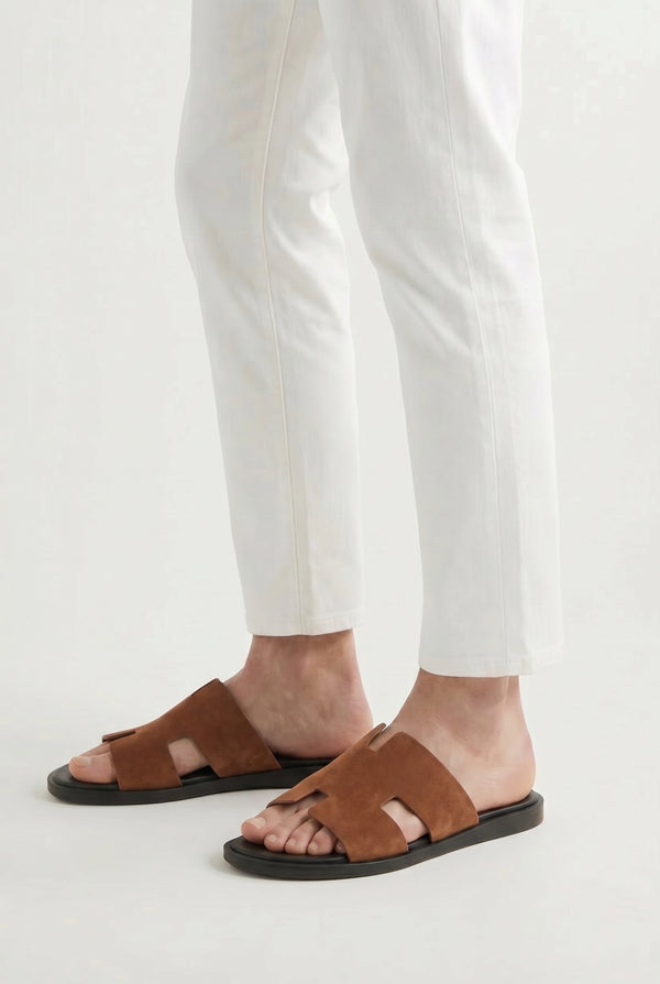 Capri Suède Slide Tan
