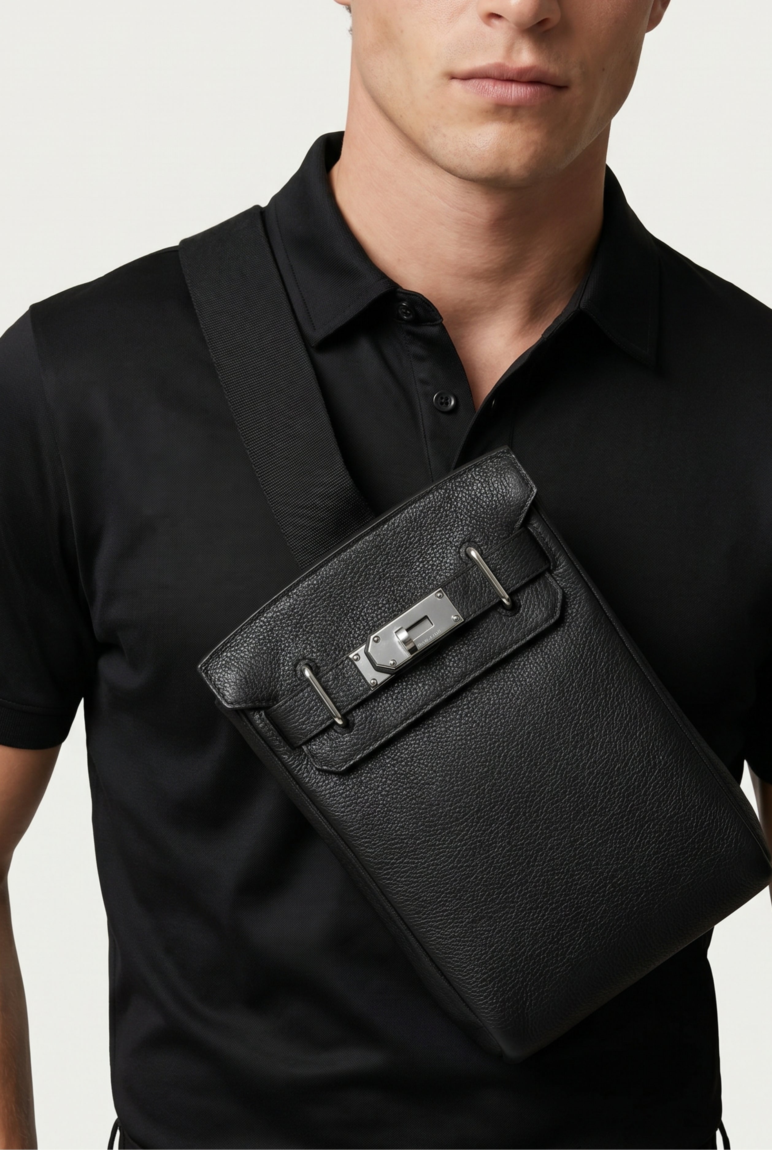 Ziamore Leather Crossbody Black