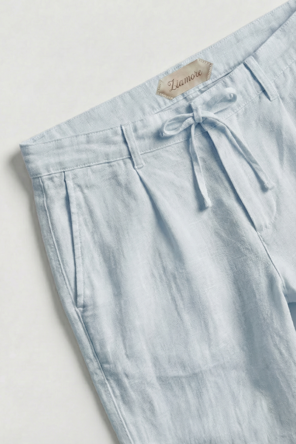 Amalfi Linen Trousers Blue