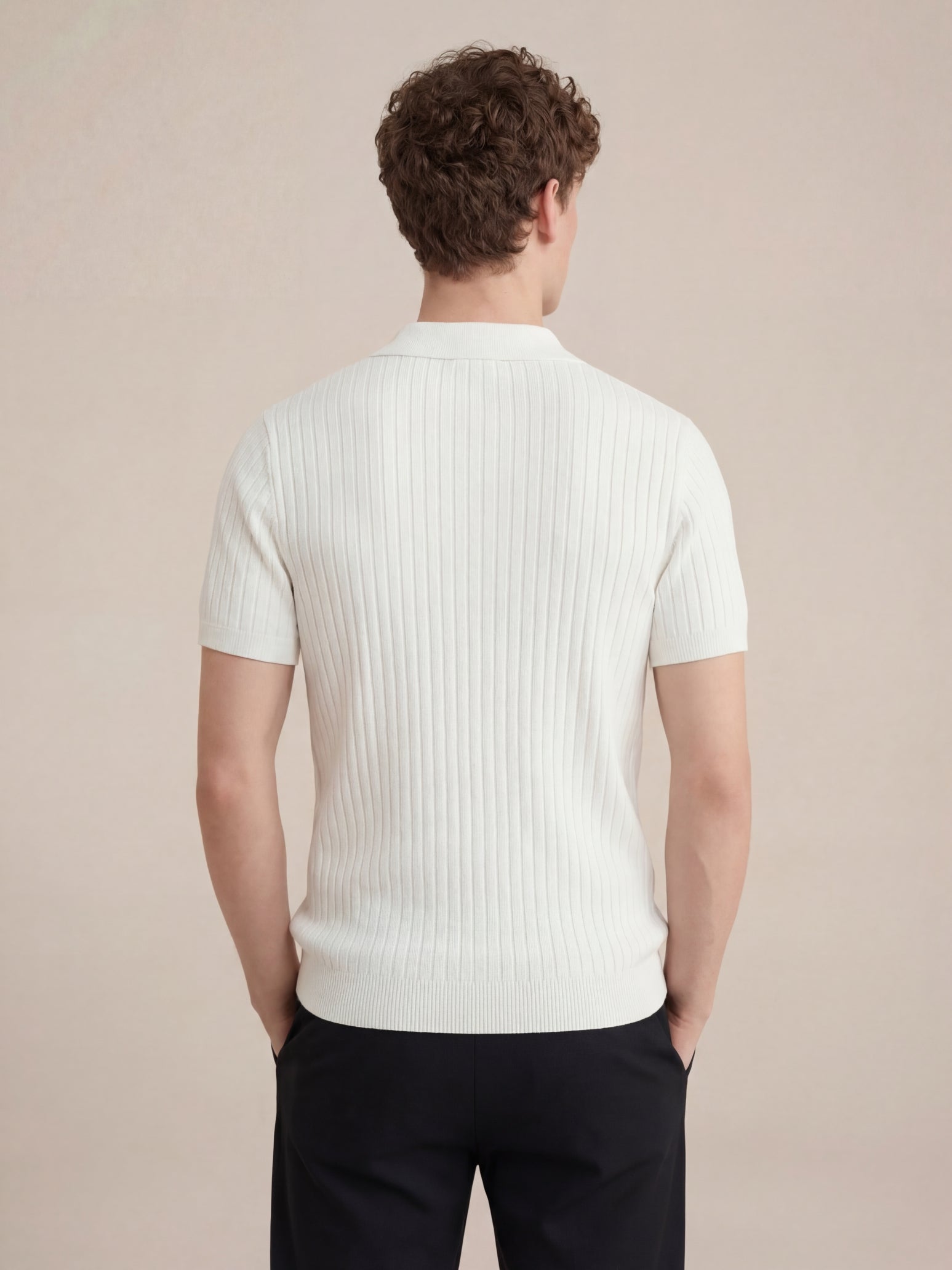Capri Knit Polo White