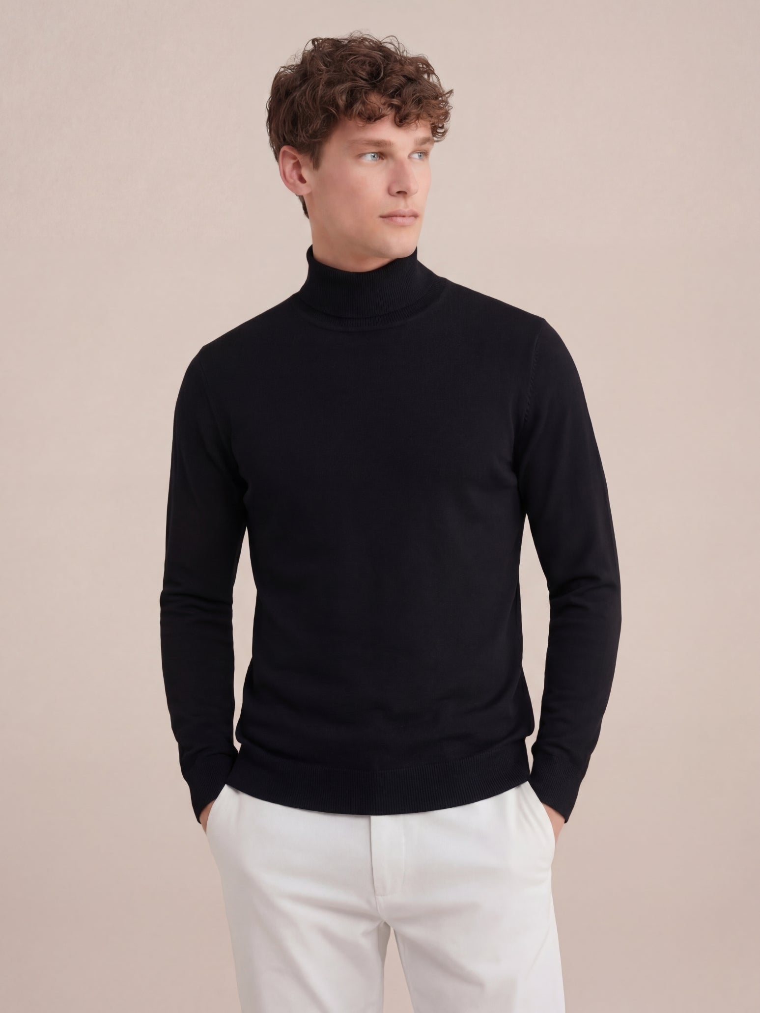 Eterna Cashmere Rollneck Black