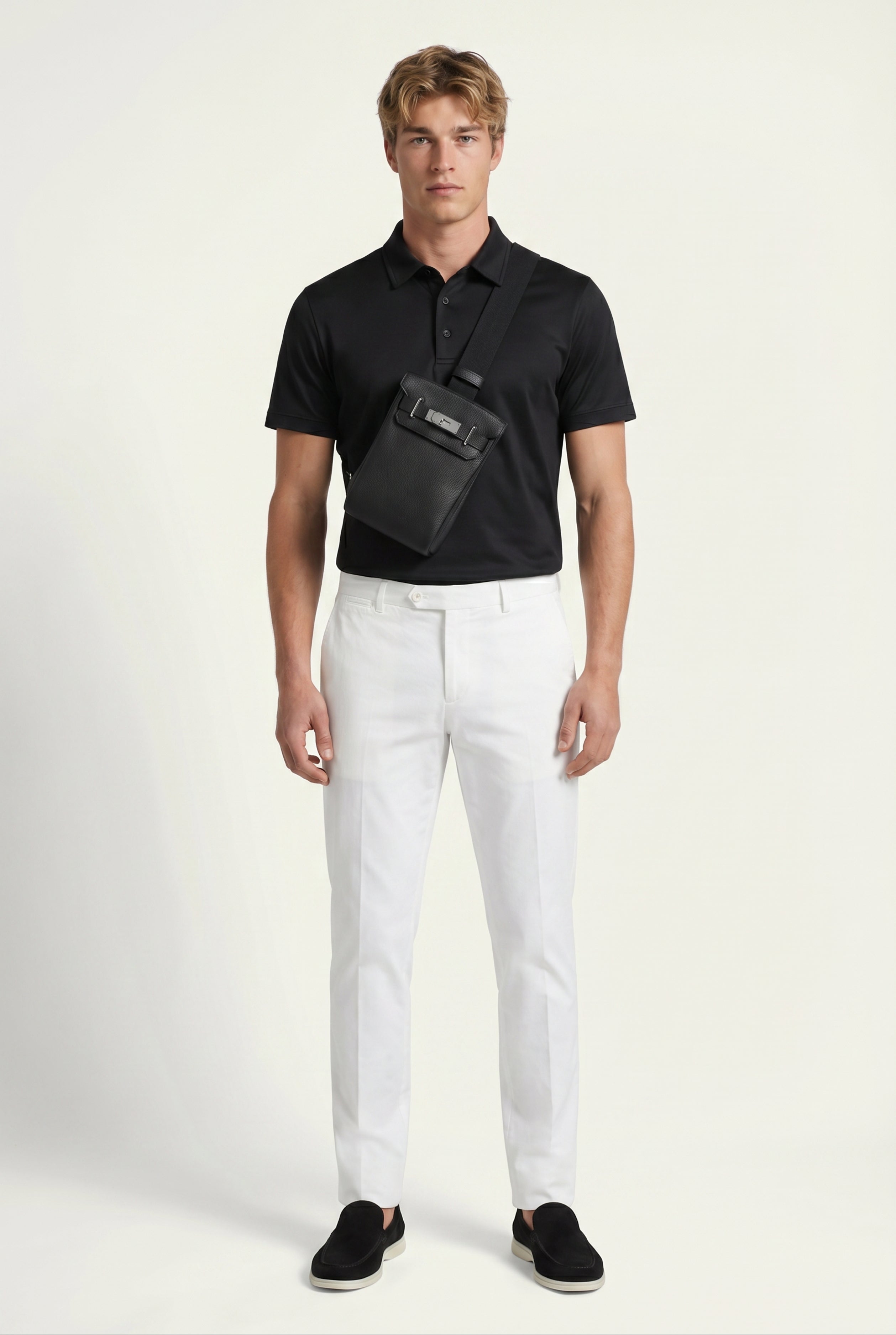 Ziamore Leather Crossbody Black