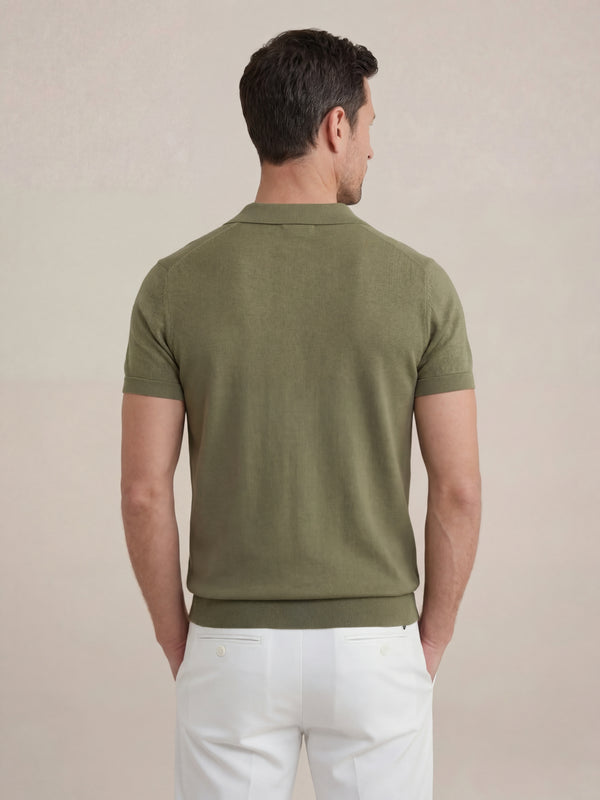 Brera Knit Polo Green