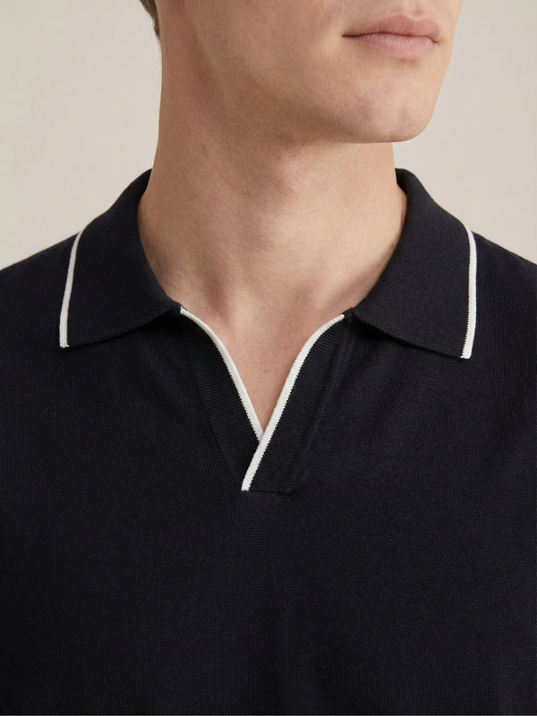 Paraggi Knit Polo Black