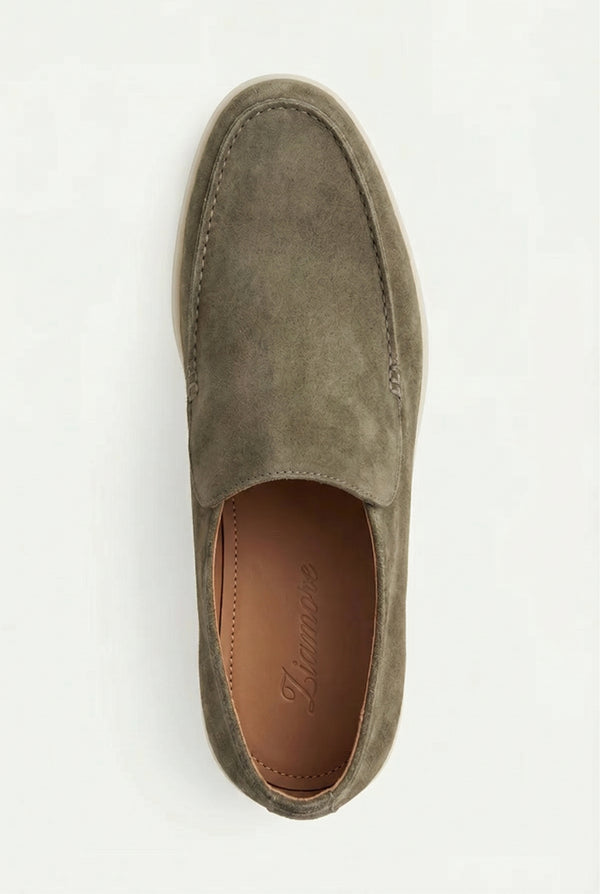 Amalfi Suède City Loafer Dark Taupe