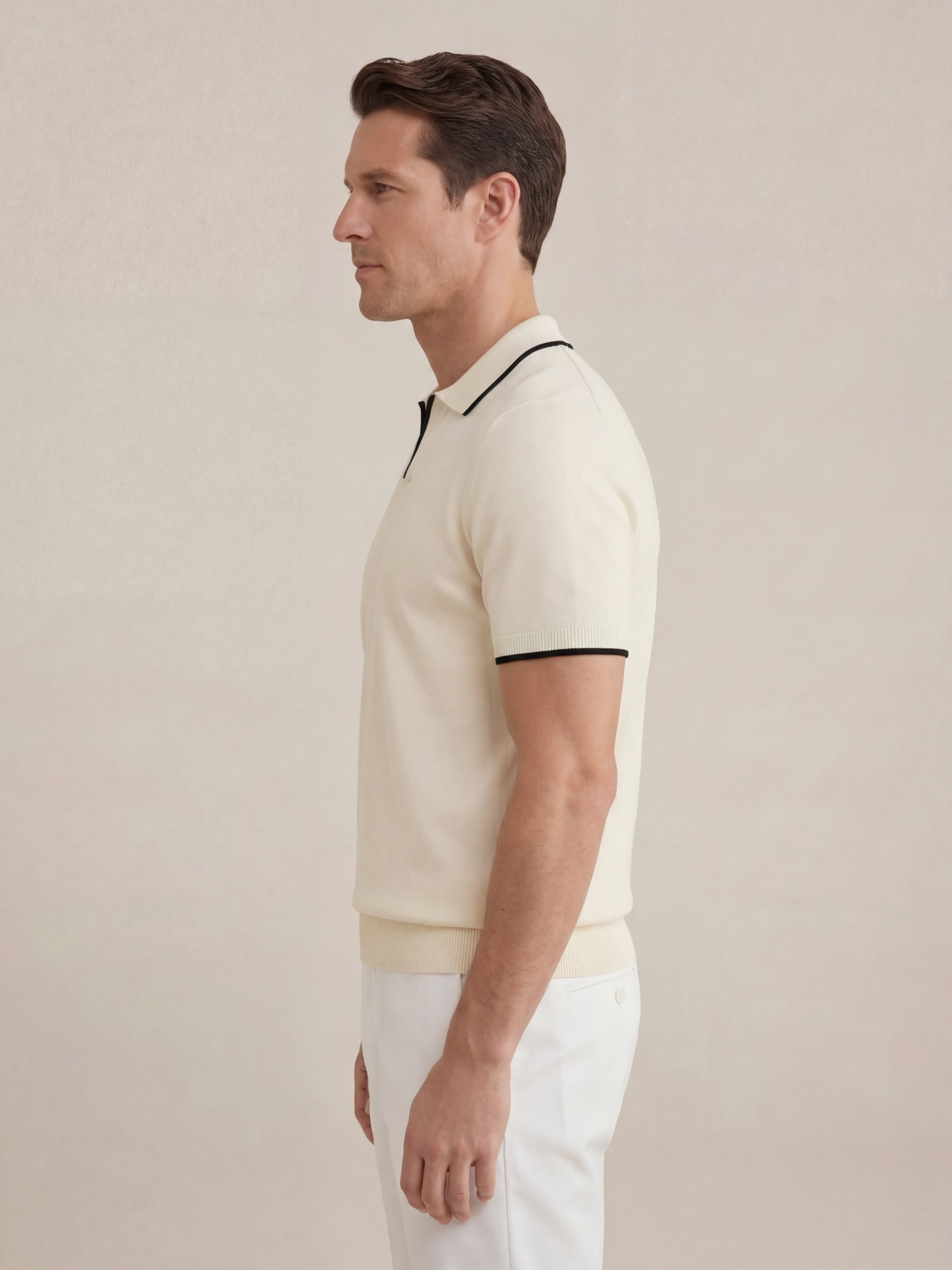 Paraggi Knit Polo Beige