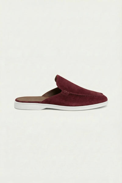 Yacht Suède Mule Burgundy