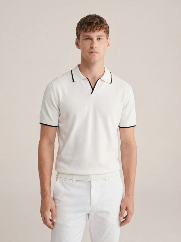Paraggi Knit Polo White