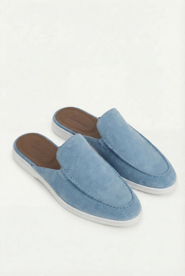 Yacht Suède Mule Light Blue