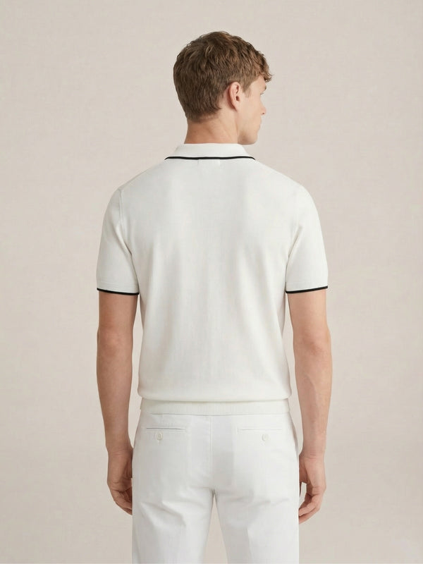 Paraggi Knit Polo White