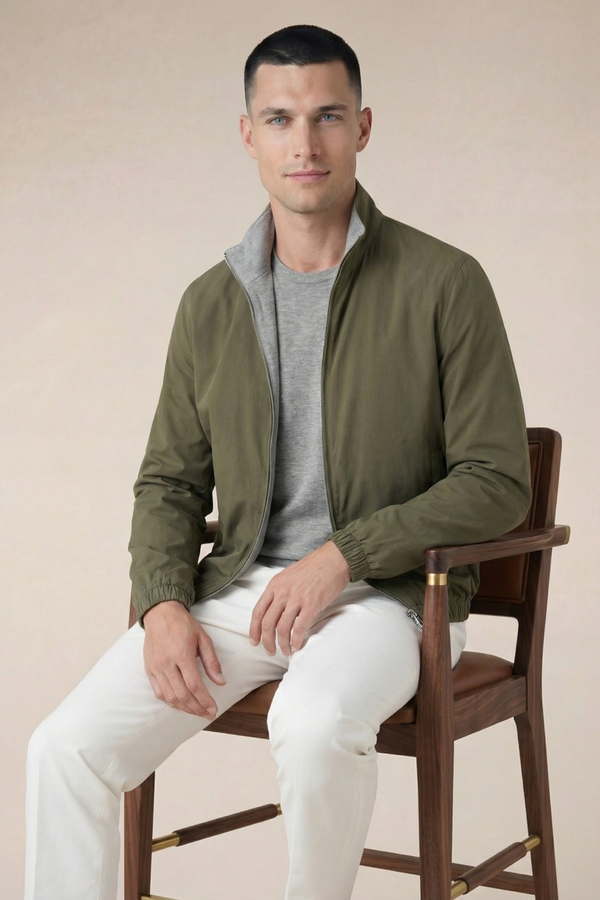 Reversible Jacket Olive Green