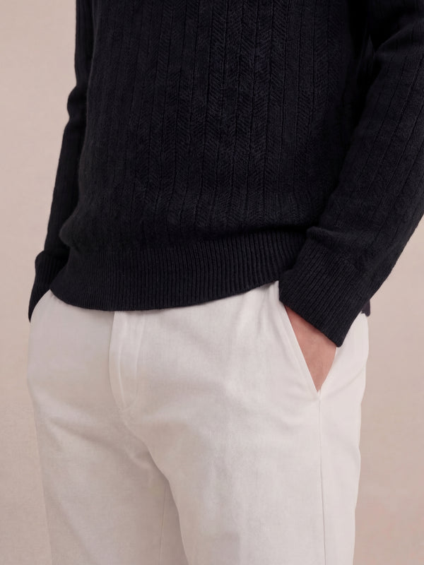 Milano Knit Polo Black