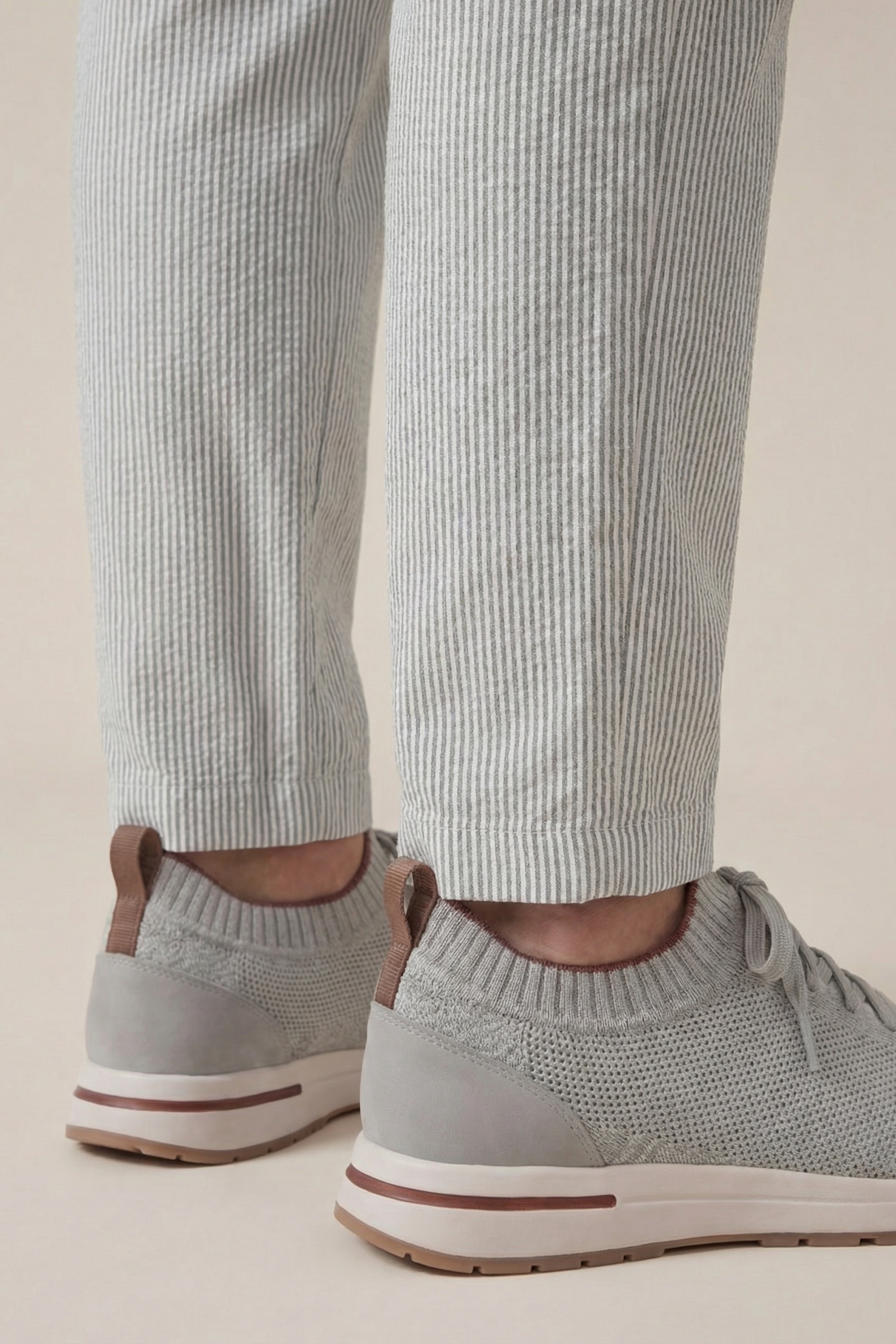 Seersucker Trousers Light Green