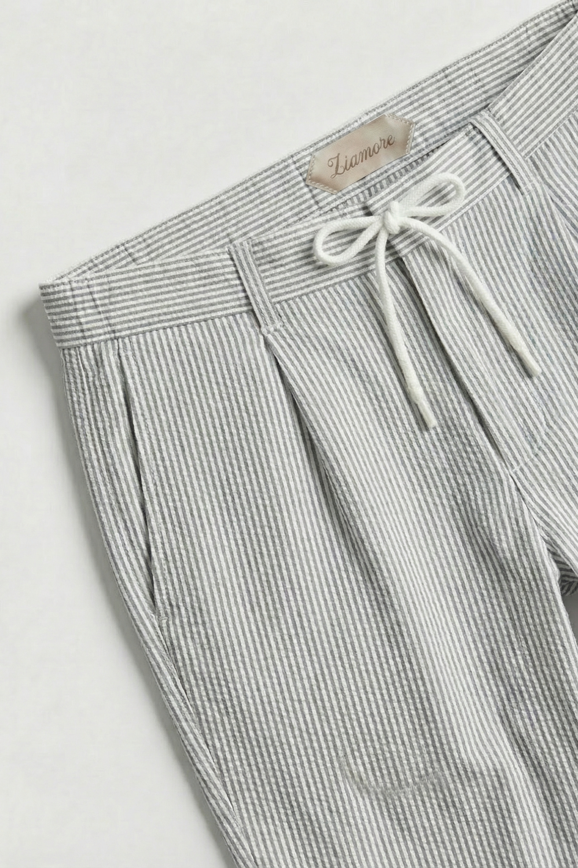 Seersucker Trousers Light Green